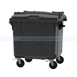 Müllcontainer fahrbarer Container 1100 L grau