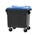 Zusatzbild Müllcontainer fahrbarer Container 1100 L grau, blau