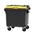 Zusatzbild Müllcontainer fahrbarer Container 1100 L grau, gelb