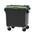 Zusatzbild Müllcontainer fahrbarer Container 1100 L grau, grün