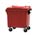 Zusatzbild Müllcontainer fahrbarer Container 1100 L rot