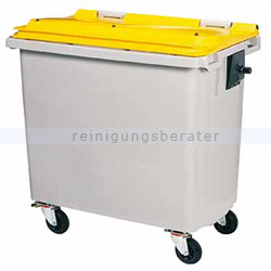 Müllcontainer Rossignol Korok 660 L Kunststoff gelb/grau