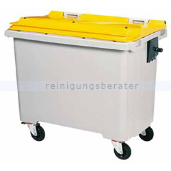 Müllcontainer Rossignol Korok 770 L Kunststoff gelb/grau