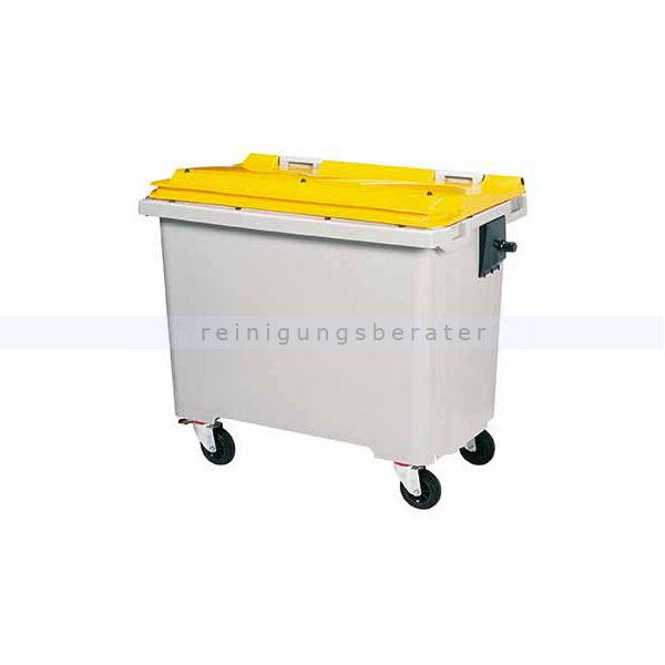 Müllcontainer Rossignol Korok 770 L Kunststoff gelb/grau