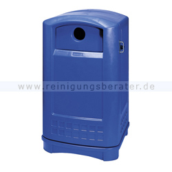 Müllcontainer Rubbermaid Landmark für Flaschen blau 189 L