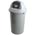 Zusatzbild Mülleimer Abfallbehällter aus Kunststoff 47 L Grau