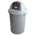 Zusatzbild Mülleimer Abfallbehällter aus Kunststoff 60 L Grau