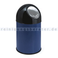 Mülleimer Abfallbehälter 30 L Blau-Schwarz