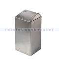 Mülleimer Abfallbehälter Edelstahl 65 L mit Push Deckel