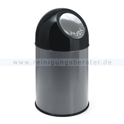 Mülleimer Abfallbehälter m. Inneneimer 30 L Metallic Schwarz