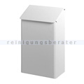 Mülleimer Abfallbehälter Metall 7 L weiß mit Deckel