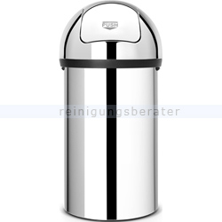 Mülleimer Brabantia Push Bin Edelstahl 60 L