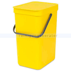 Mülleimer Brabantia Sort & Go Bio Abfalleimer 12 L gelb