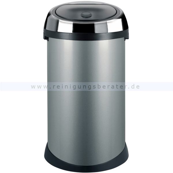 Mülleimer Brabantia Touch Bin grau-edelstahl 50 L
