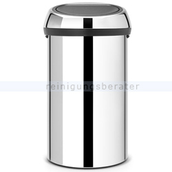 Mülleimer Brabantia Touch Bin rund 60 L Edelstahl