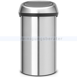 Mülleimer Brabantia Touch Bin rund 60 L Edelstahl matt