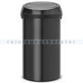 Mülleimer Brabantia Touch Bin rund 60 L matt schwarz