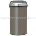 Mülleimer Brabantia Touch Bin rund 60 L platin