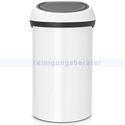 Mülleimer Brabantia Touch Bin rund 60 L weiß