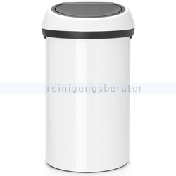 Mülleimer Brabantia Touch Bin rund 60 L weiß