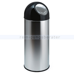 Mülleimer Bulletbin 40 L edelstahl-schwarz