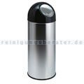 Mülleimer Bulletbin 40 L edelstahl-schwarz