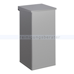 Mülleimer Carro-Lift Abfallbehälter aluminium grau 110 L
