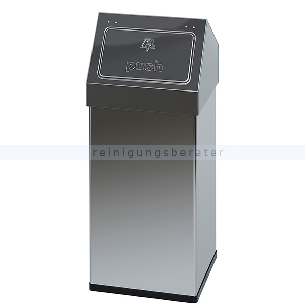 Mülleimer Carro-Push 55 L Edelstahl