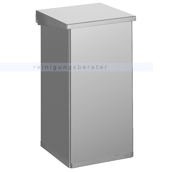 Mülleimer Carro Lift Abfallbehälter aluminium grau 55 L