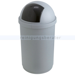 Mülleimer Curver Bulletbin Push-Top grau-schwarz 50 L
