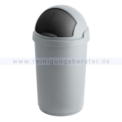 Mülleimer Curver Roll Bulletbin Silber, Schwarz 50 L