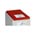 Zusatzbild Mülleimer Deckel VAR für Kunststoffcontainer 40 L rot