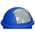Zusatzbild Mülleimer Deckel VAR Kopfteil für Pushbin 50 L blau