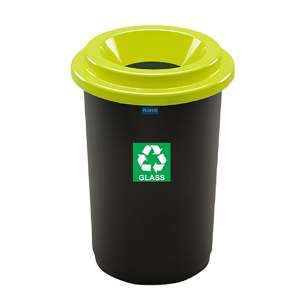 Mülleimer Abfalleimer für Bio-/Plastik und Glas Recycling 3x50 Liter 