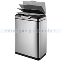 Mülleimer EKO Morandi Touch Abfalleimer 40 Liter grau