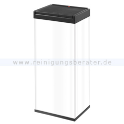 Mülleimer Hailo Big-Box® Touch 60 L Stahl weiß-schwarz