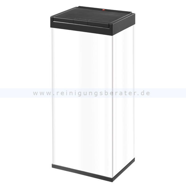 Mülleimer Hailo Big-Box® Touch 60 L Stahl weiß-schwarz