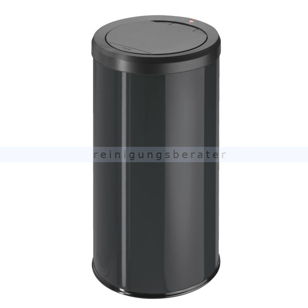 Mülleimer Hailo BigBin Touch 45 L Stahl schwarz