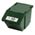 Zusatzbild Mülleimer Knapsack Recycling-Box mit Deckel Grün 45 L