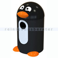 Mülleimer Leafield Buddy Pinguin 55 L Schwarz Weiß Orange