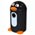 Zusatzbild Mülleimer Leafield Buddy Pinguin 55 L Schwarz Weiß Orange