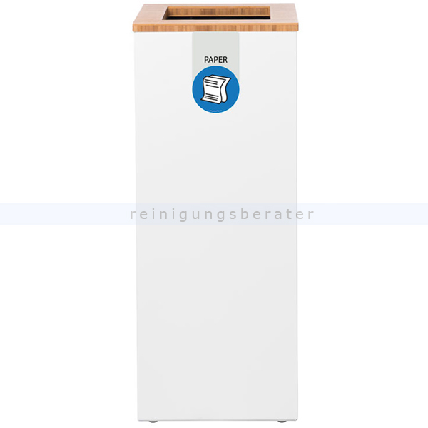 Mülleimer Lune Paxa Medium Mülltrennystem 34 L weiß blau
