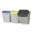 Zusatzbild Mülleimer M7137 Oeko-Fancy Abfallbehälter Deckel grau schwarz