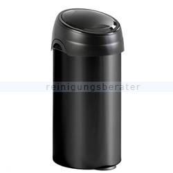 Mülleimer Meliconi rund mit Touchdeckel, 60 L Schwarz