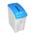 Zusatzbild Mülleimer Mini Confidential Paper Environbin grau/blau 55 L