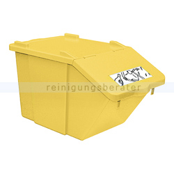 Mülleimer NordSüd Oekonom Abfallbehälter mit Deckel 40 L gelb