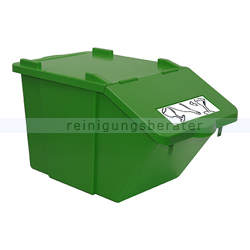 Mülleimer NordSüd Oekonom Abfallbehälter mit Deckel 40 L grün