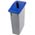 Zusatzbild Mülleimer Orgavente OFFICE 90 aus Kunststoff grau-blau 90 L