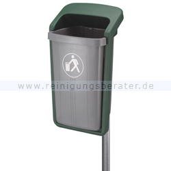 Mülleimer Plastic Omnium Außenbehälter Grau-Grün 50 L