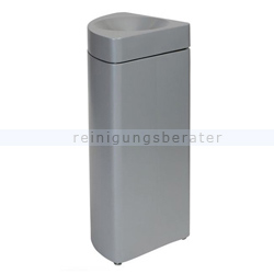 Mülleimer Probbax 1/4 Kreis silber 36 L